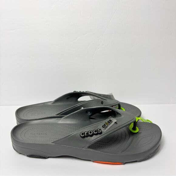 CROCS GREY CLASSIC ALL-TERRAIN FLIP COMFY SANDALS SIZE US 12 BRAND NEW WITH TAGS main image 5